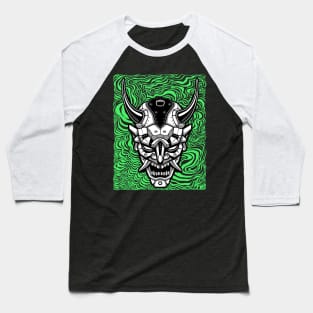 Samurai demon mask Baseball T-Shirt